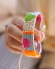bransoletki na sznurku Kolorowa, tkana bransoletka, handmade na sznurku 3