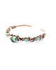 bransoletki wire wrapping Ozdobna bransoleta mankietowa z amazonitem 9