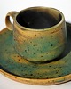 filiżanki Filiżanka i talerzyk do espresso Zielony Kamień 3