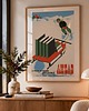 grafiki i ilustracje PLAKAT zimowy czytanie książek prezent dekoracja biblioteki książki 1
