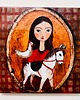 kafle i panele Kafle ceramiczne - portret kobieta 2
