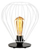 lampy stołowe Czarna geometryczna lampka nocna z drutów ZAKYNTOS LOFT 4