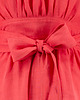 sukienki midi damskie Sukienka Lniana Raspberry 3