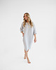 sukienki midi damskie Lniana Sukienka PEONY LIGHT GRAY 1