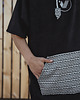 bluzy męskie Surf poncho plażowe AZTEC black, ręcznik kąpielowy 6