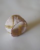 pierścionki - różne Pierścionek Beadingowy  GoldenPink 6