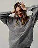 swetry damskie Sweter Cashmere Hug Szary Melanż 3