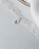 Biżuteria ślubna STELLA - srebrny choker ślubny z kryształową kroplą 1