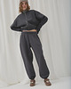 bluza bez kaptura damska Bluza Bomber light antracite na zamek 3