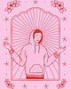 grafiki i ilustracje Plakat Modern Mary in Pink 2