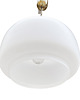 lampy wiszące Wielka biała lampa sufitowa proj. J. Hurka, Napako, Czechosłowacja, lata 60. 1