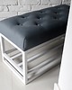 ławki Siedzisko ławka loft z półką na buty metalowa 2
