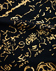 t-shirty męskie Gold Ukiyoe black Men's T-shirt with gold print 1