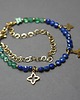bransoletki z kamieni naturalnych Lapis lazuli and green onyx - Szlachetna kolekcja 2