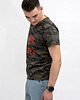 t-shirty męskie T-shirt męski zielony moro do V z nadrukiem 3