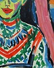 obrazy Obraz  ekspresja Franzi przed rzeźbionym krzesłem Ernst Ludwig Kirchner 3