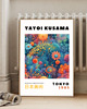 plakaty PLAKAT dekoracyjny , Yayoi Kusama, wystawowy, kwiaty 3