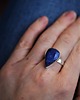 pierścionki srebrne Pierścień z lapis lazuli 2