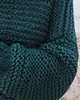 swetry damskie  Sweter handmade  z wełną  leśna zieleń 3