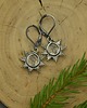 kolczyki wire wrapping Małe kolczyki słoneczka kryształ górski wire wrapping 2