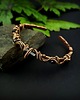 bransoletki wire wrapping Ozdobna bransoleta mankietowa z turmalinem 6