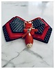 broszki Brosza  z ozdobą w stylu glamour z czerwonymi  kamieniami NEW 2