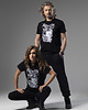 t-shirt damskie T-shirt damski zwierzątka czarny 2