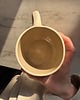 kubki i filiżanki Duży Ceramiczny Kubek Handmade 450 ml z Dzikami Modern Farmhouse 5