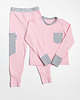 bielizna i piżamy dla dziewczynki Zdrowa piżama dla dziewczynki Flamingo  z bawełny organicznej. 4