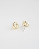 kolczyki złote Kolczyki złote 16k Gold Plated Pretzel Shaped Studs 2