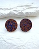 kolczyki soutache Okrągłe kolczyki w kontrastowych kolorach 1