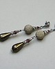 kolczyki srebrne Kolczyki srebrne Khaki pearls 2