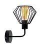kinkiety Druciany kinkiet do czytania w sypiali ERIE LOFT w stylu loftowym 3