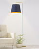 lampy podłogowe Designerska lampa stojąca z abażurem ze złotym wnętrzem RIJAD GOLD 2