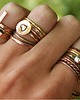 pierścionki - różne Trio - copper stacking rings 3