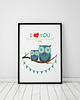 plakaty Plakat. Relacje - i love you, sowy 1