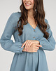 sukienki maxi damskie Lniana sukienka CAMELLIA MAXI DUSTY BLUE 4