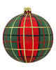 ozdoby choinkowe Bombka choinkowa: Okrągłe Bombki Szkocka Krata: zestaw 1