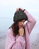 czapki damskie Czapka  beanie wełna peruwiańska alpaka zieleń 1