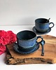 filiżanki Filiżanka ceramiczna  z łyżeczką  Zestaw dla dwojga 4