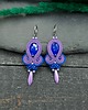 kolczyki soutache Kolczyki sutasz liliowo chabrowe wiosenne kolorowe lekkie Elisa 2