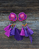 kolczyki soutache Kolorowe kolczyki boho z chwostami 4