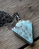 srebrne naszyjniki surowy larimar - naszyjnik 3
