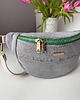 saszetka nerka Nerka Sky re:Love Grey Denim zielony zamek 2