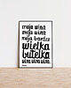plakaty Plakat MOJA WINA grafika 48x68cm offset czarno biały dla niej 1