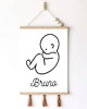 plakaty Plakat Personalizowany imię dziecka line art 6