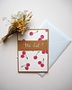 kartki scrapbooking Kartka handmade Sto Lat Wisienki 1