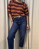 spodnie materiałowe damskie Spodnie Mom Fit Denim 4