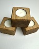 świeczniki i świece Dębowy świecznik drewniany tealight 1