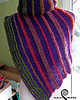 szale damskie UNIKAT szal-kameleon "Purple & Rainbow" 6